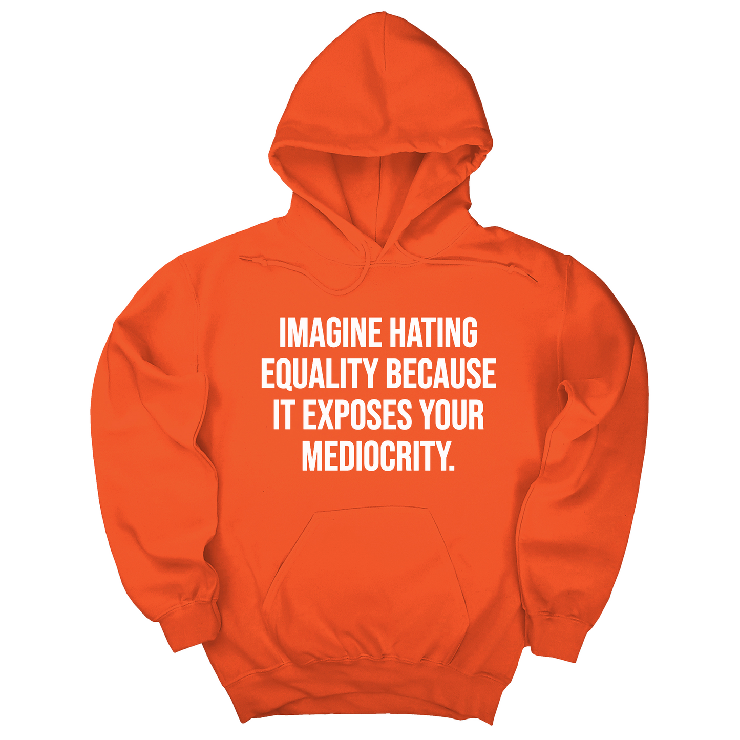 Imagine Hating Equality Because It Exposes Your Mediocrity Unisex Hoodie