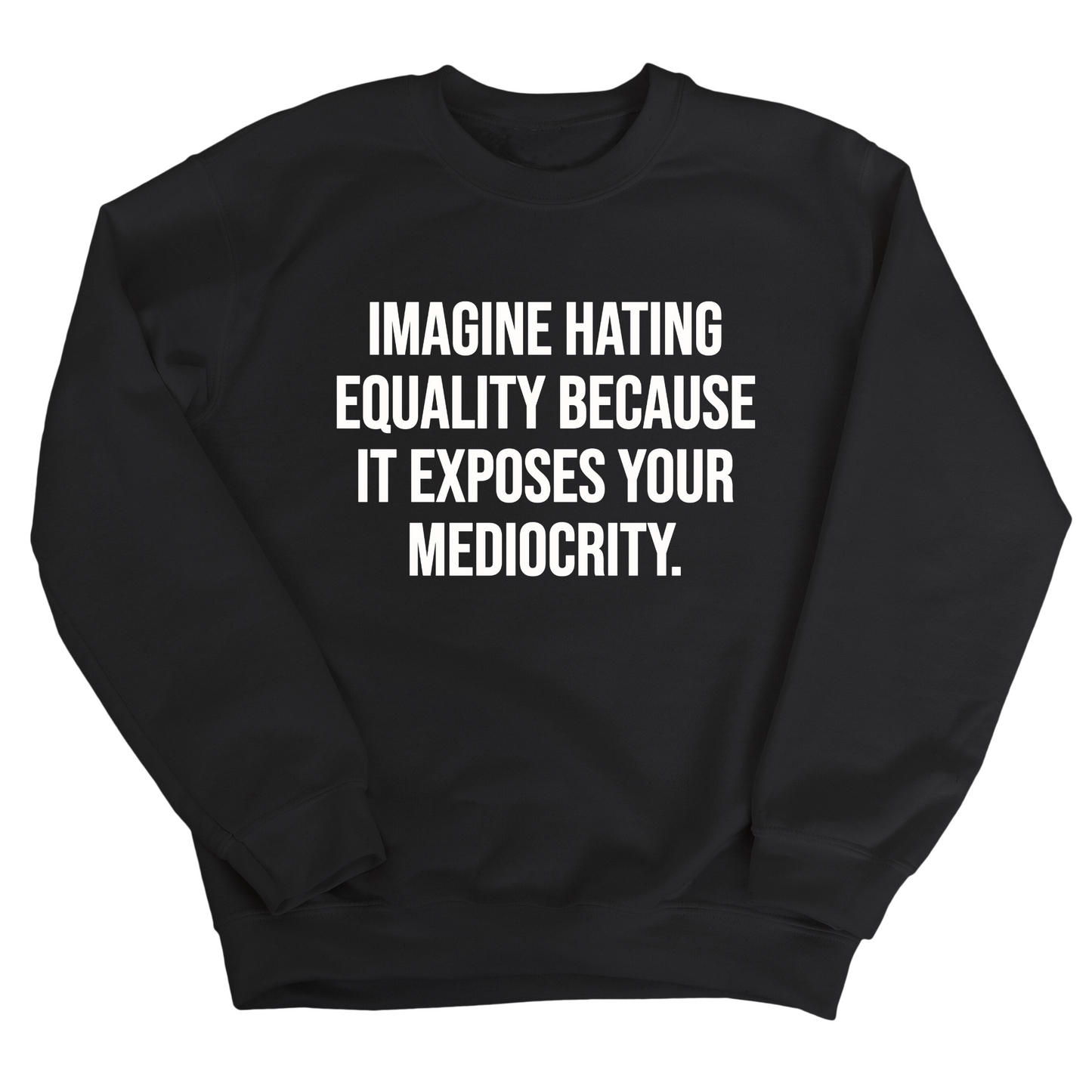 Imagine Hating Equality Because It Exposes Your Mediocrity Unisex Sweatshirt