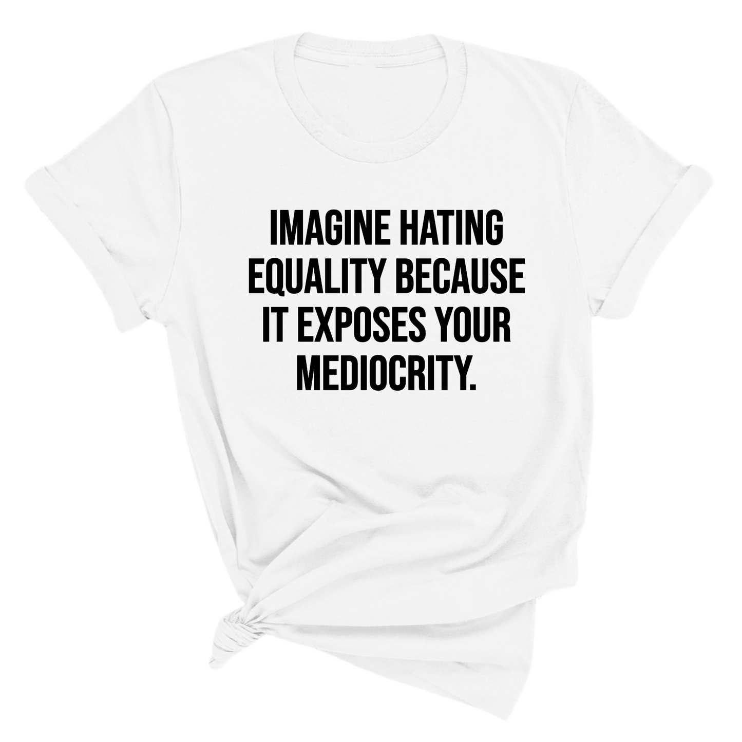 Imagine Hating Equality Because It Exposes Your Mediocrity Unisex Tee