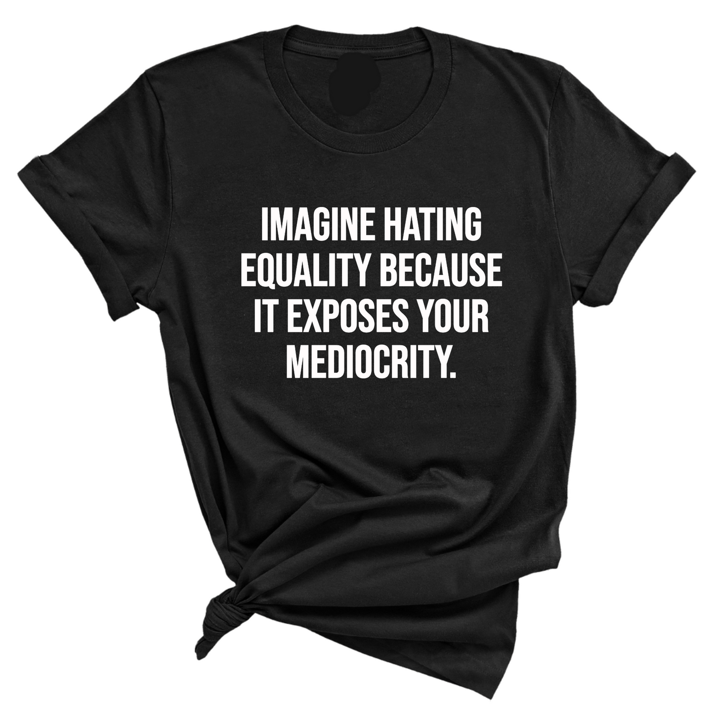 Imagine Hating Equality Because It Exposes Your Mediocrity Unisex Tee