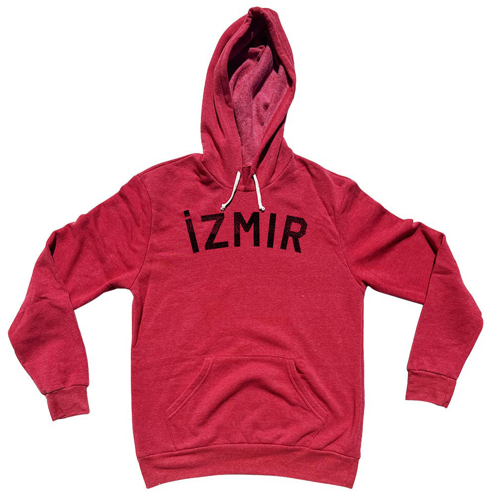 ?zmir Text Tri-Blend Hoodie Style002