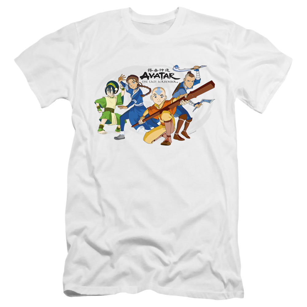 Avatar The Last Airbender Avatars Group - Men's Premium Slim Fit T-Shirt