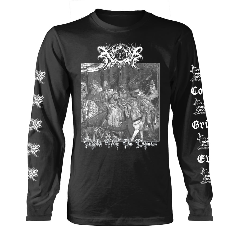 Xasthur Unisex Long Sleeved T-Shirt: Telepathic (Back Print)