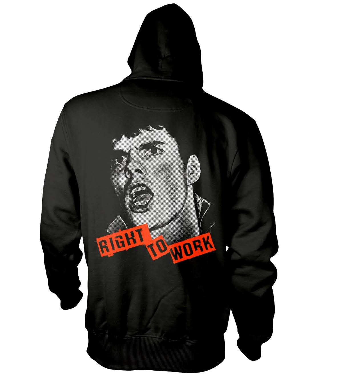 Chelsea Unisex Hoodie: Right To Work (back print)
