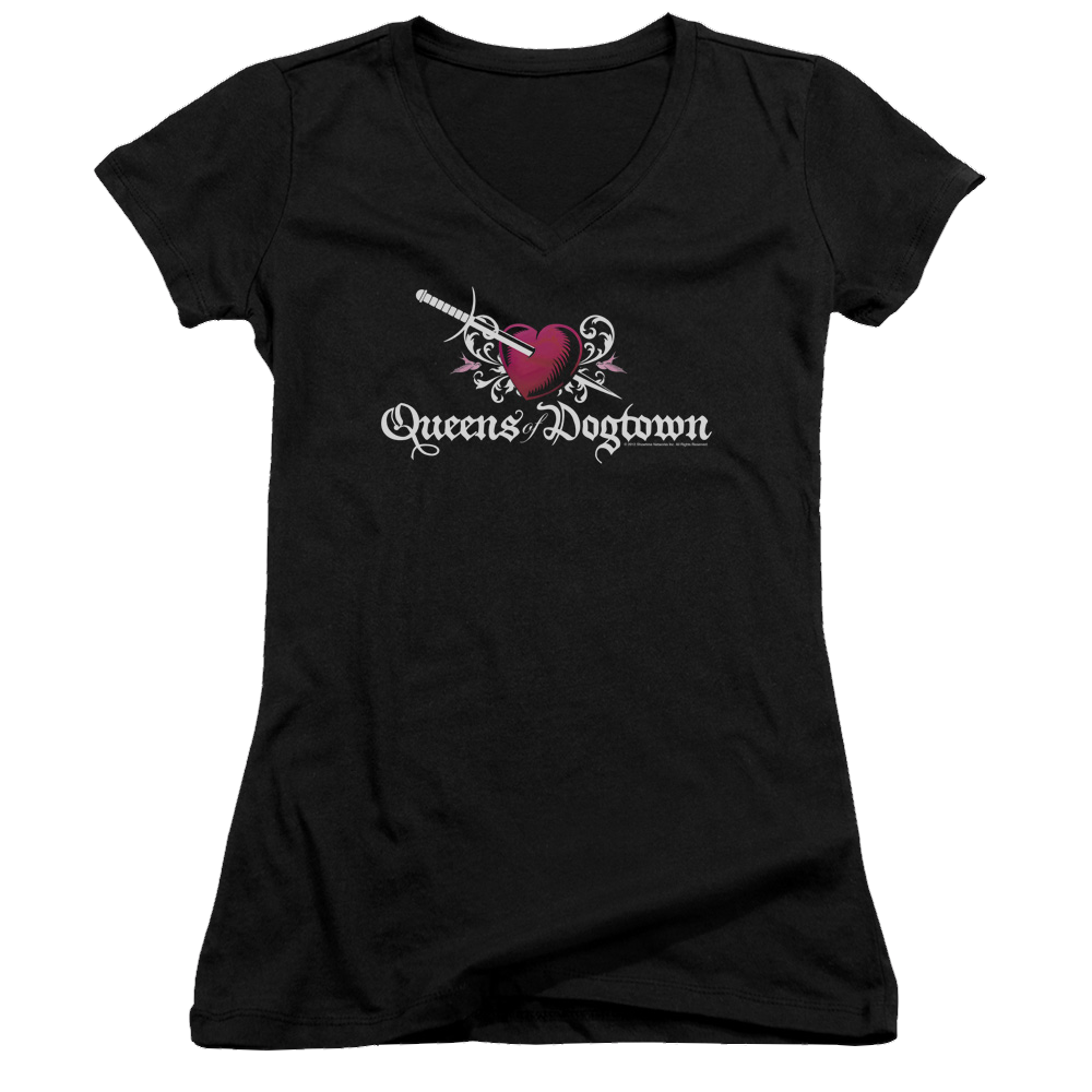 Californication Queens Of Dogtown - Juniors V-Neck T-Shirt