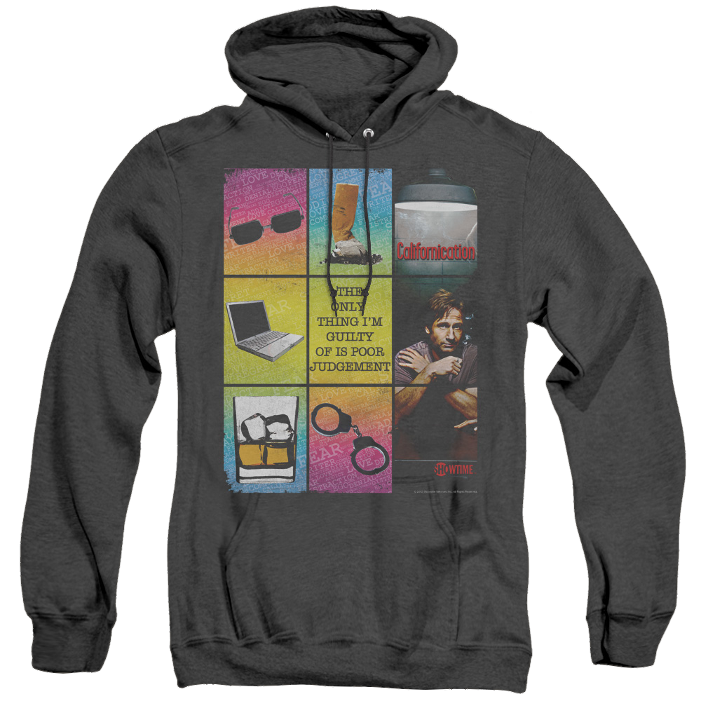 Californication Poor Judgement - Heather Pullover Hoodie