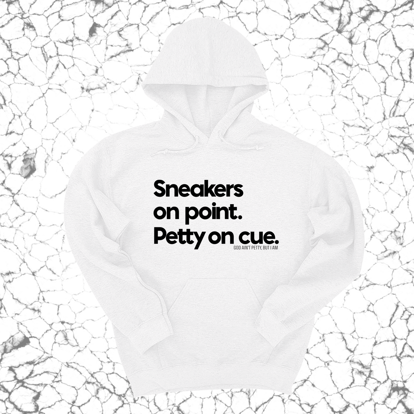 Sneakers on point. Petty On Cue Unisex Hoodie