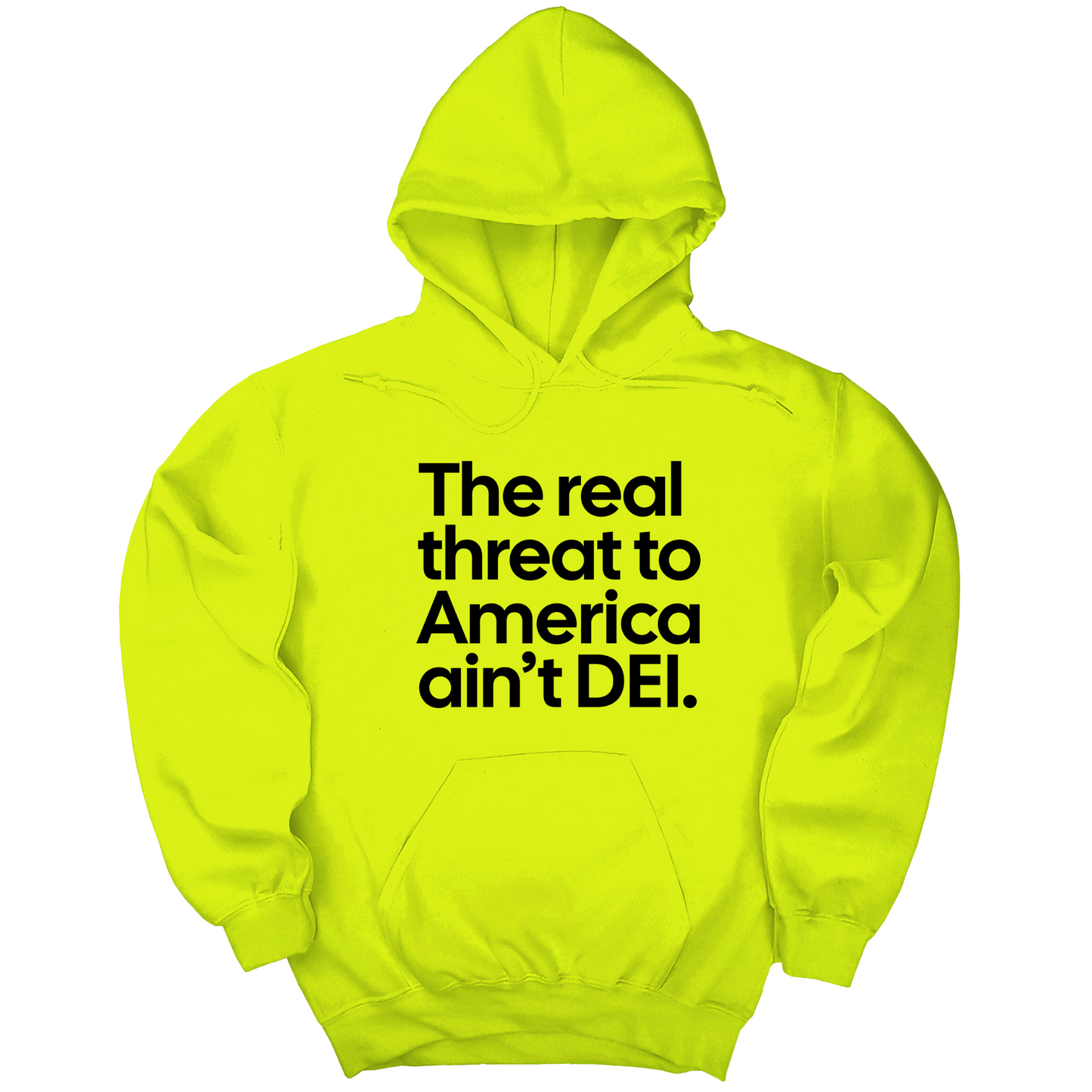 The Real Threat to America Ain’t DEI Unisex Hoodie