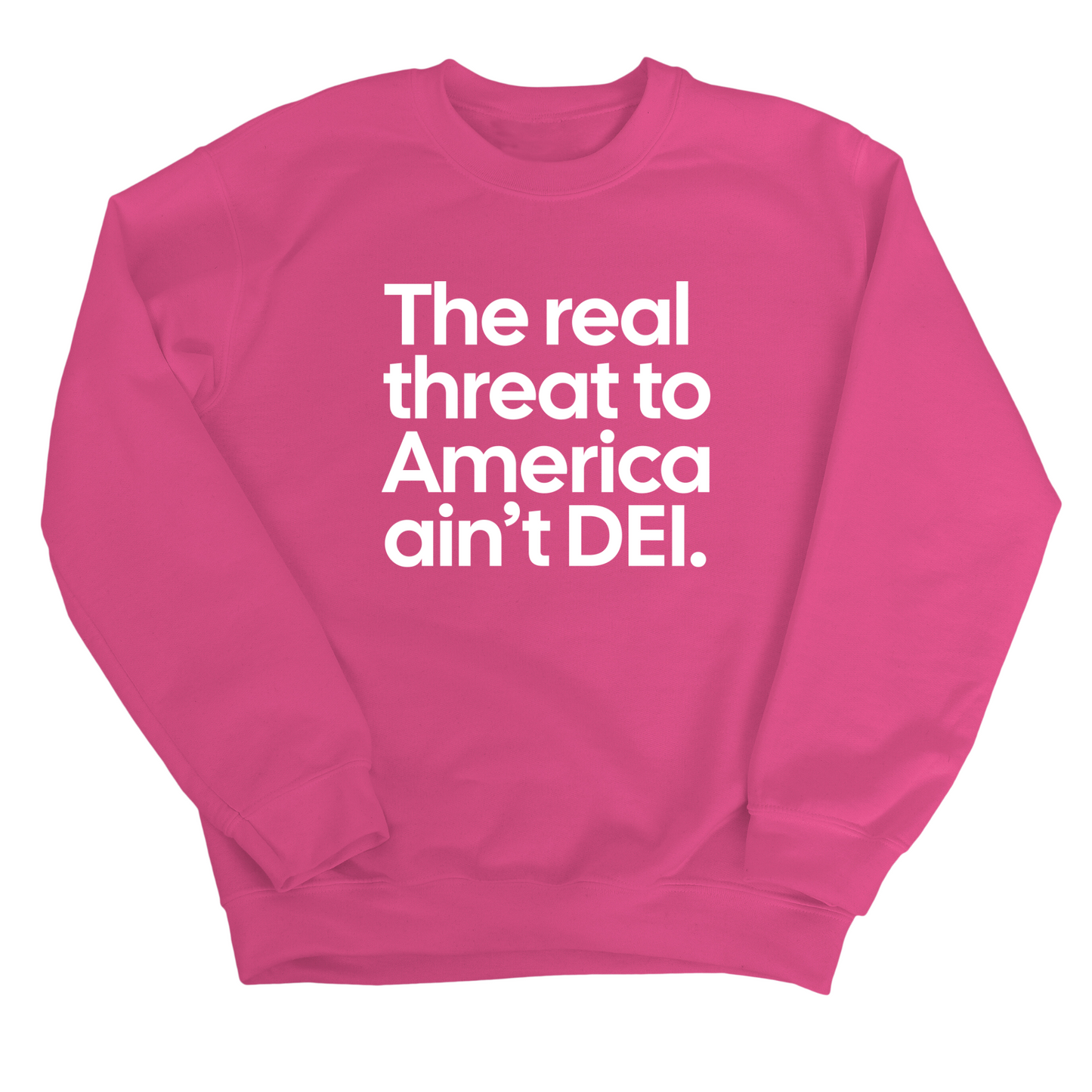 The Real Threat to America Ain’t DEI Unisex Sweatshirt