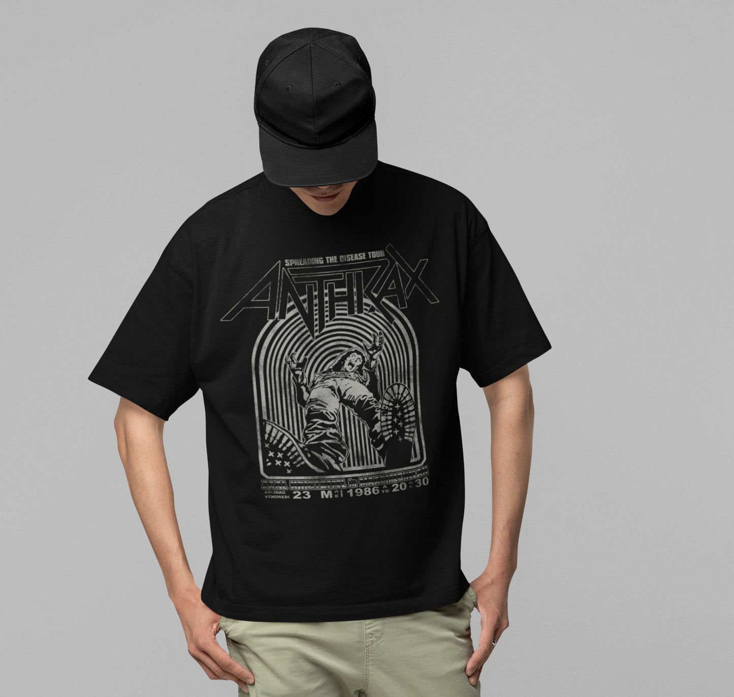 Anthrax - 1986 Tour Jumbo Print T-Shirt Style001