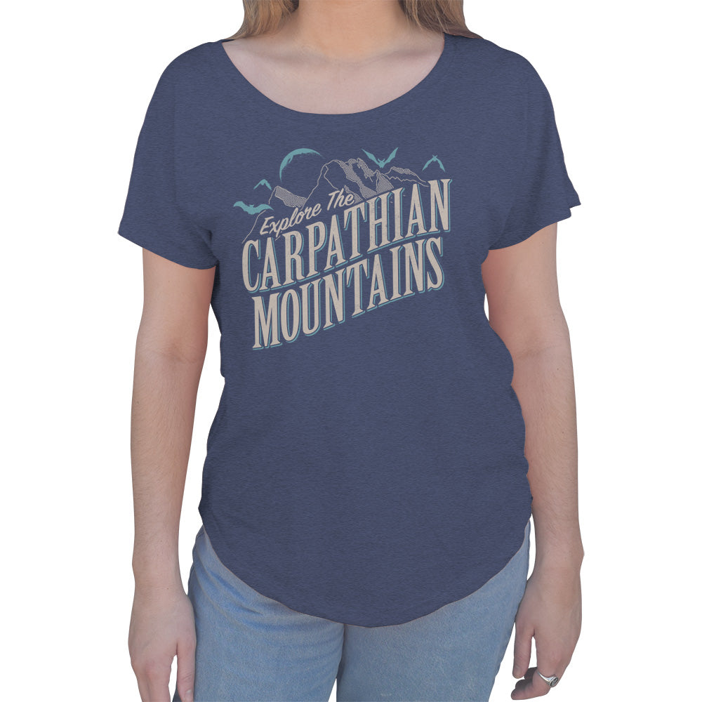 Women's Explore The Carpathian Mountains Scoop Neck T-Shirt