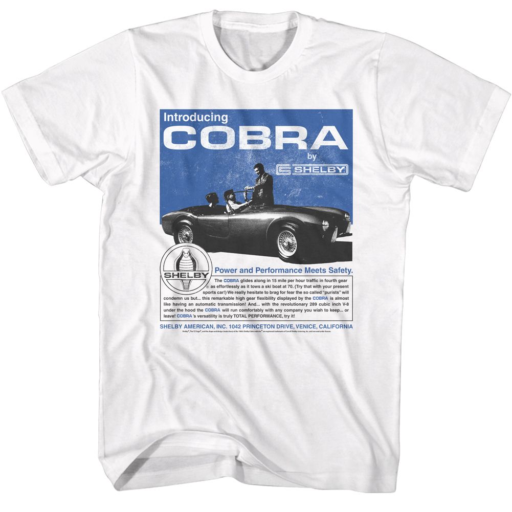 Carroll Shelby - 60s Cobra Ad T-Shirt