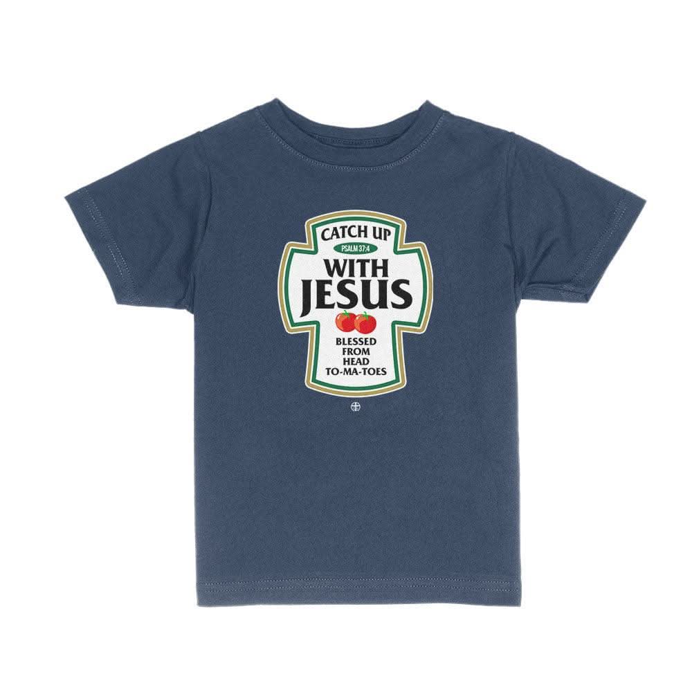 Catch Up With Jesus Kids Shirts