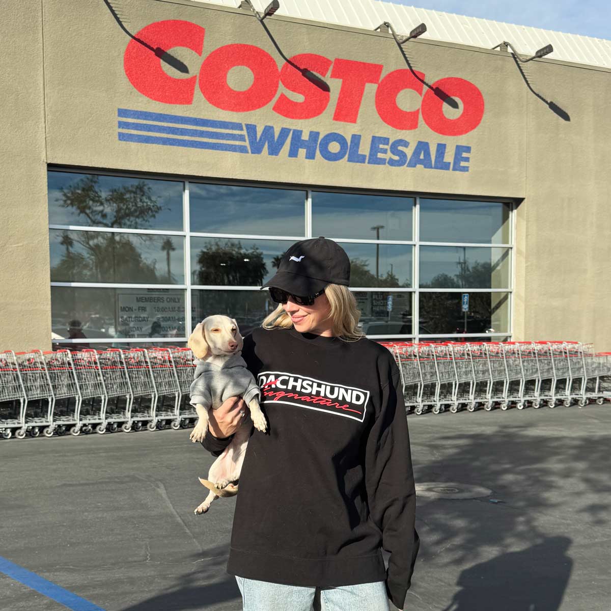 dachshund signature unisex crew sweatshirt