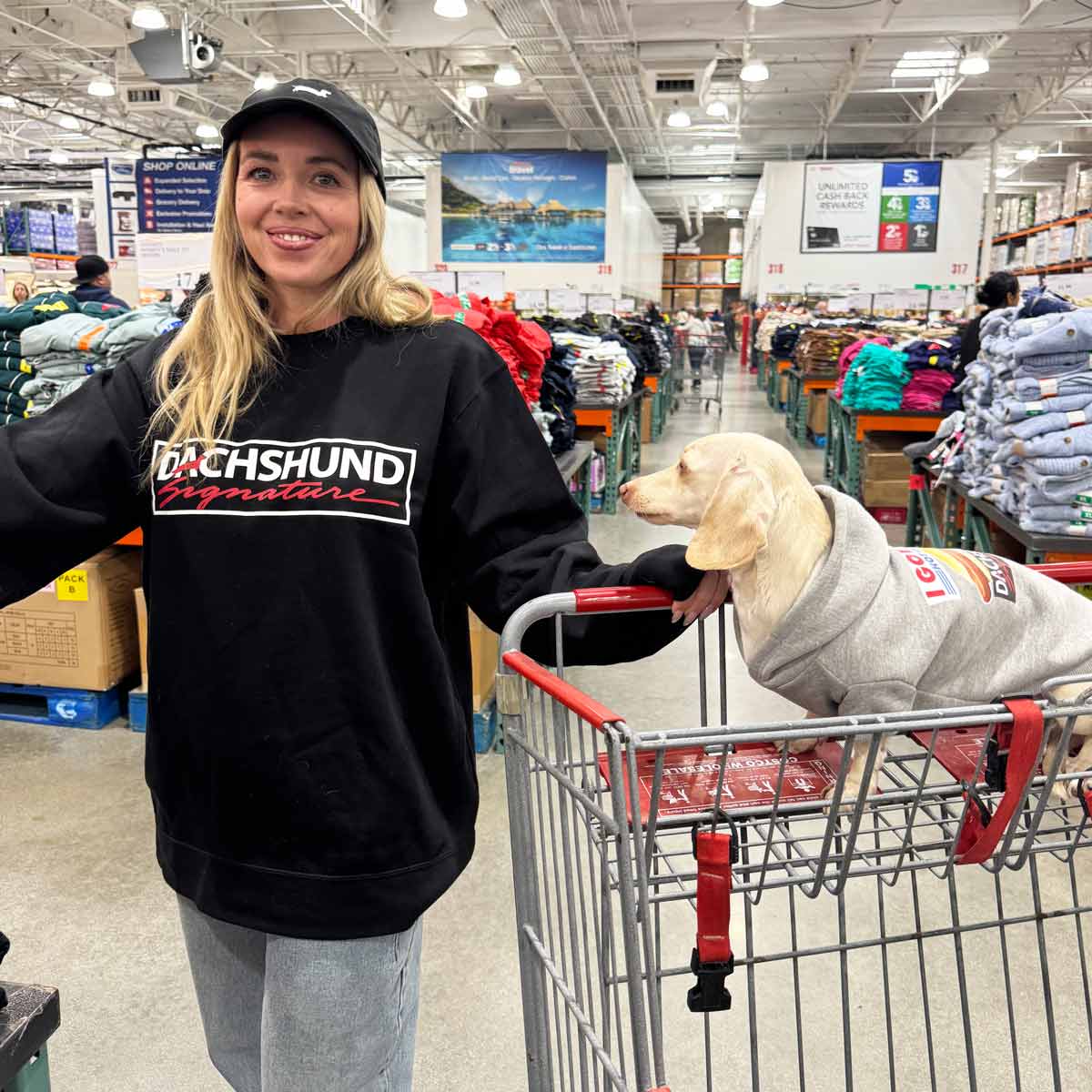 dachshund signature unisex crew sweatshirt