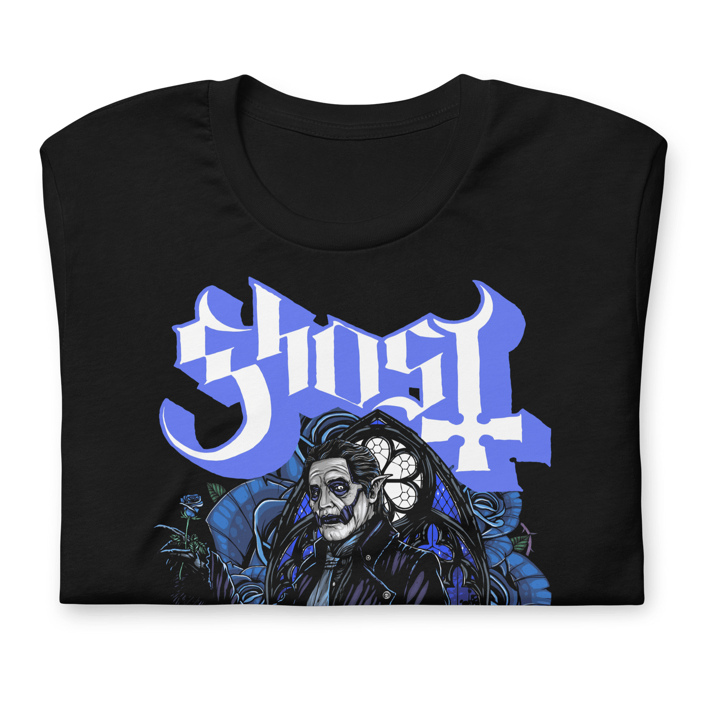 Ghost - Blue Roses T-Shirt Style001