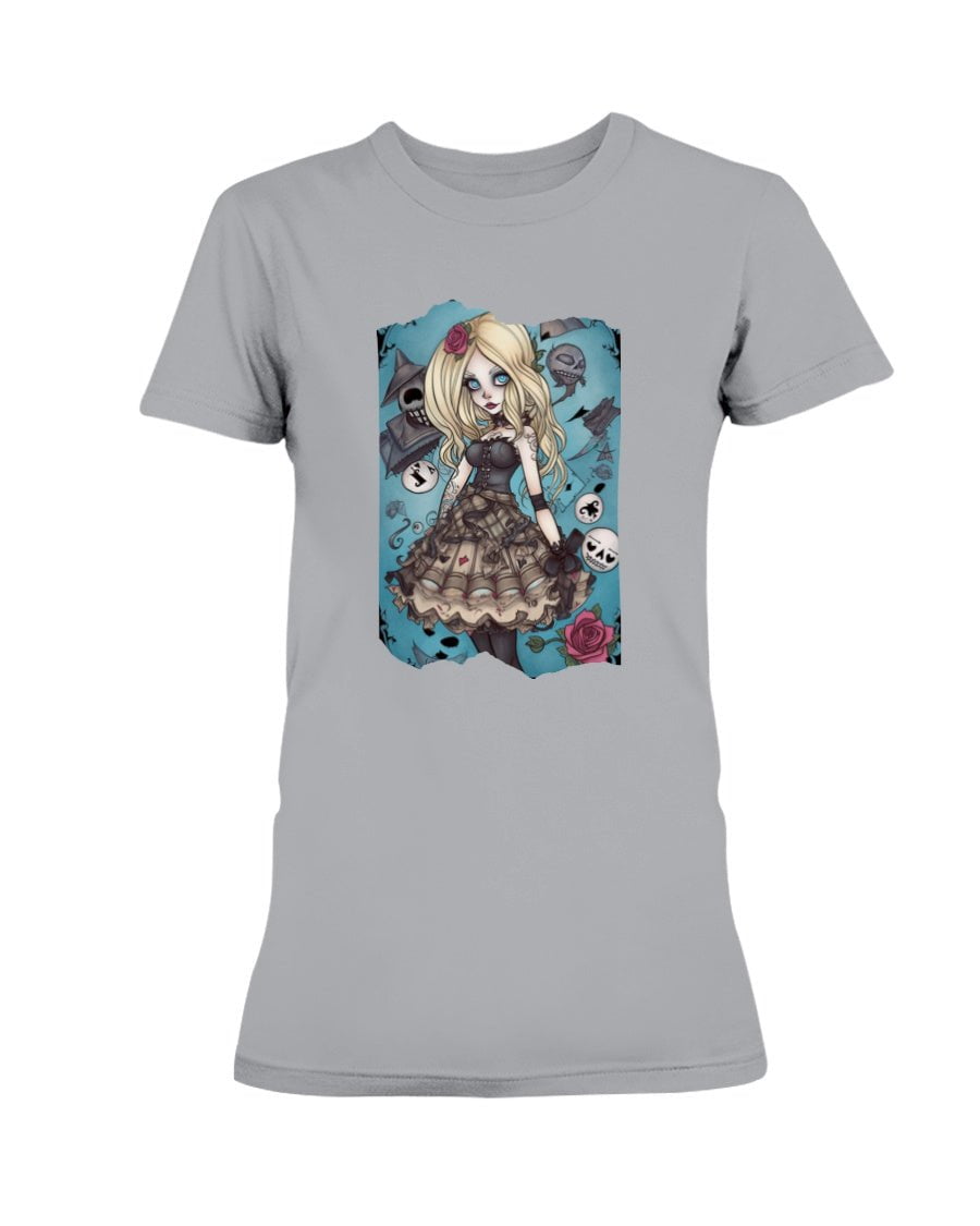 Gothic Inked Alice in Wonderland Women's T-Shirt