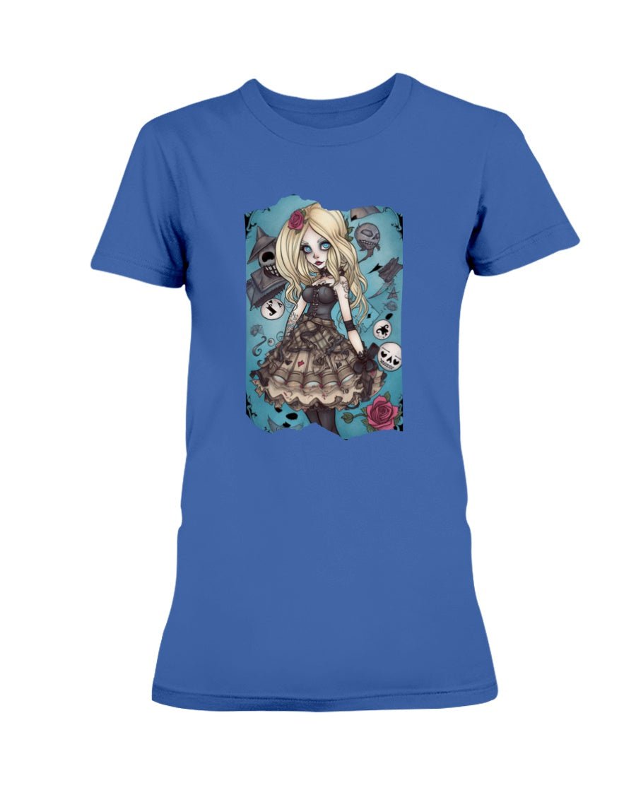 Gothic Inked Alice in Wonderland Women's T-Shirt