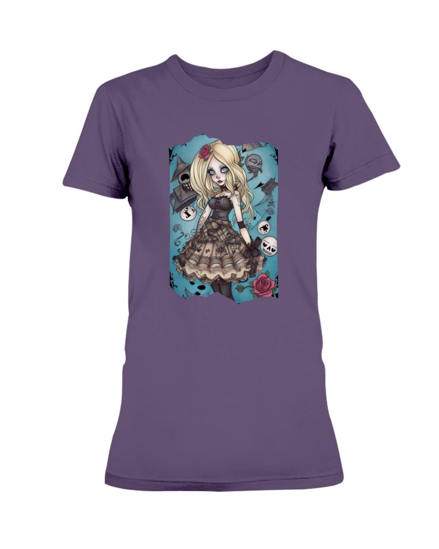 Gothic Inked Alice in Wonderland Women's T-Shirt