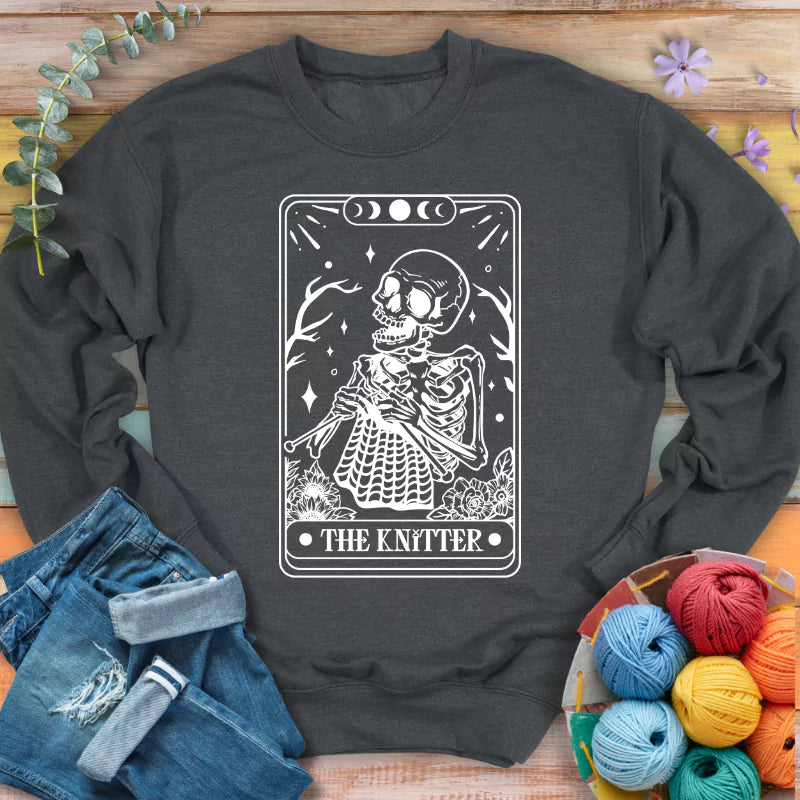 Knitter Tarot Card Sweatshirt