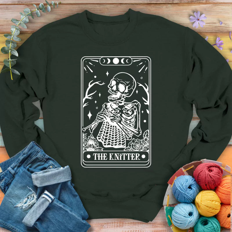 Knitter Tarot Card Sweatshirt