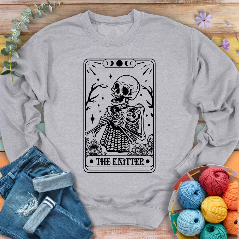 Knitter Tarot Card Sweatshirt