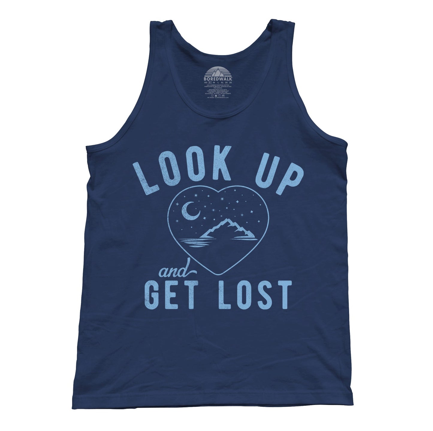 Unisex Look Up and Get Lost Tank Top - Astronomy Shirt