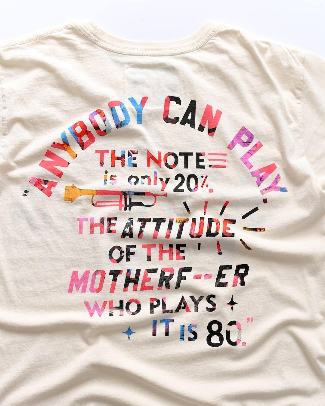 Miles Davis NY Trumpet White Tee