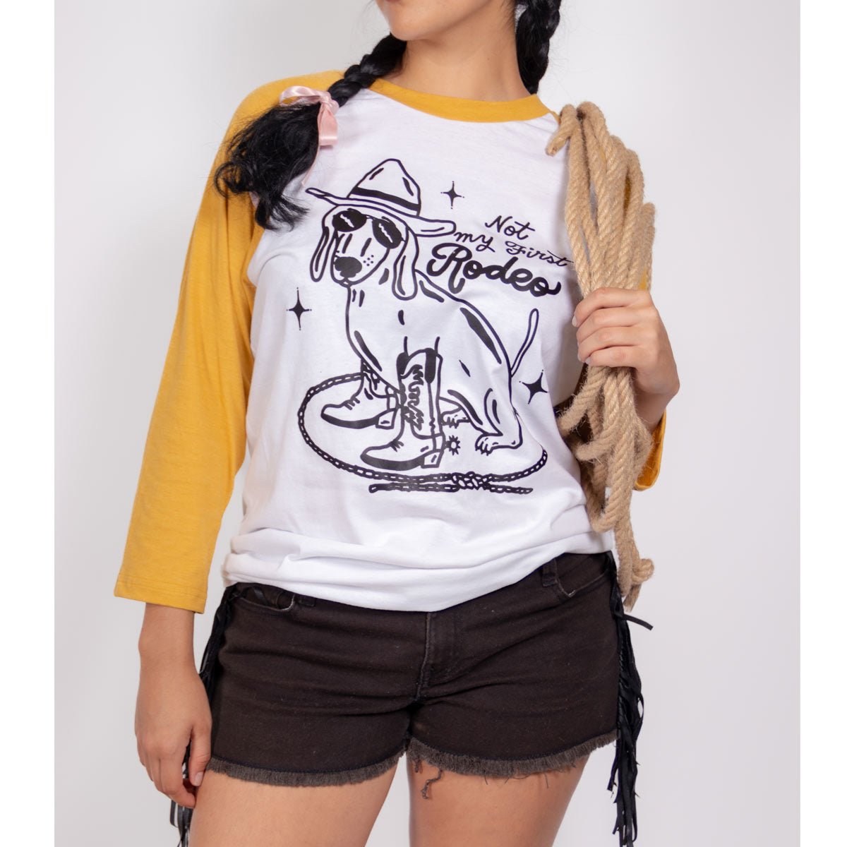 not my first rodeo unisex baseball tee