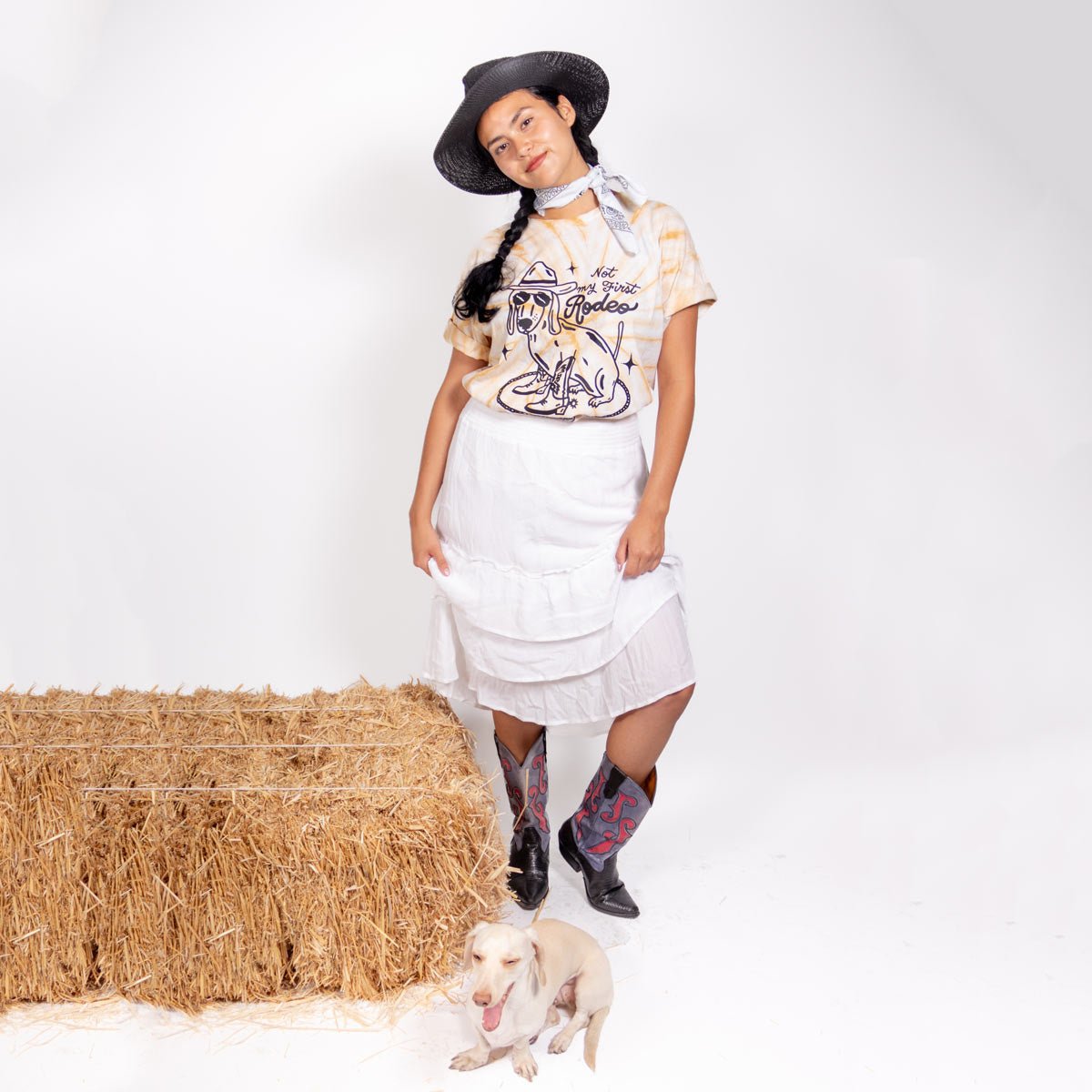 not my first rodeo unisex tie-dye tee | sunset sands