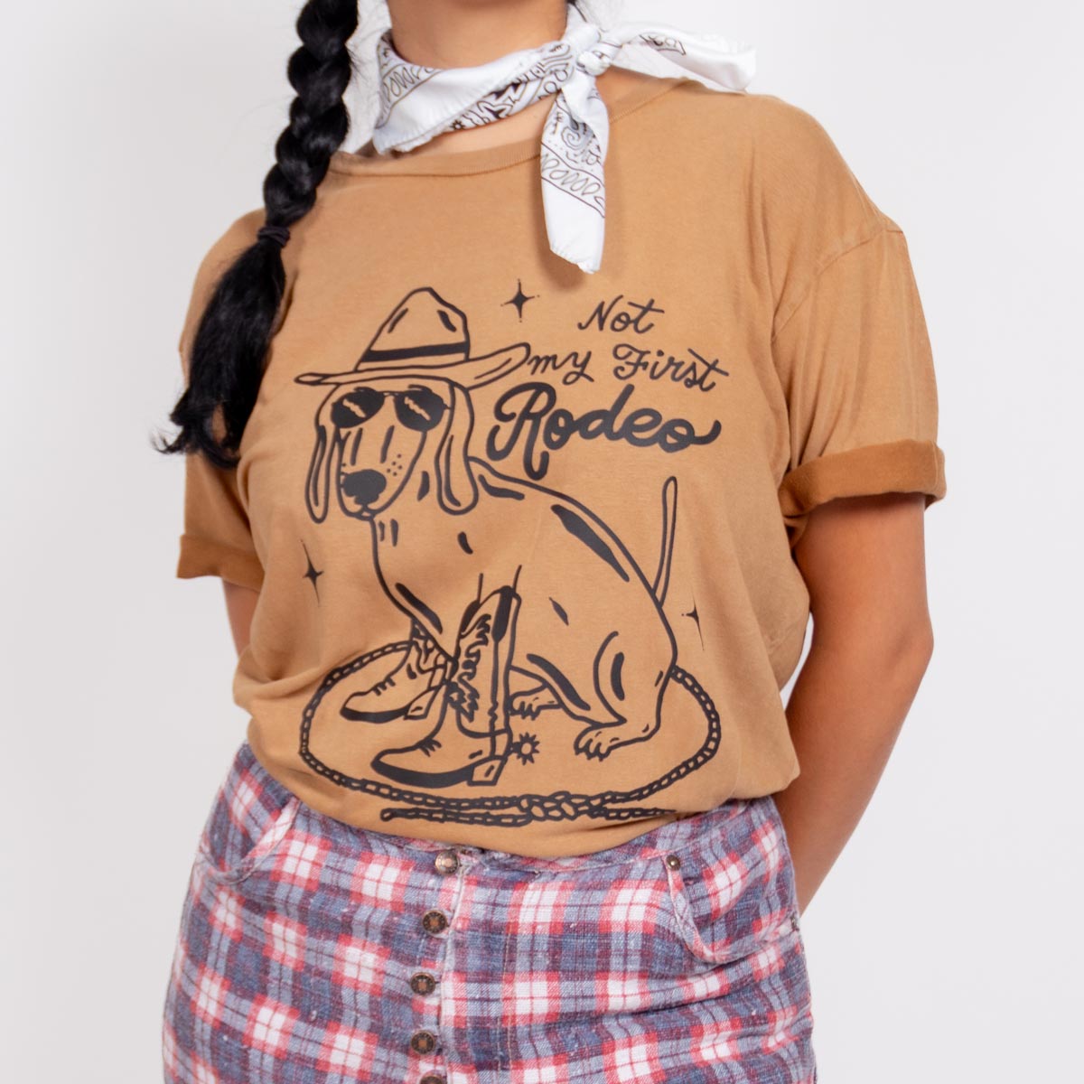 not my first rodeo unisex tee | vintage wash