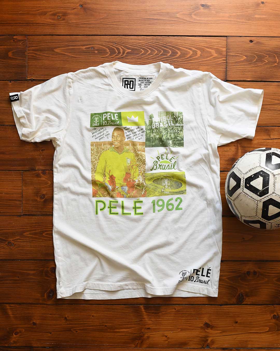 Pelé 1962 Photo Collage Tee