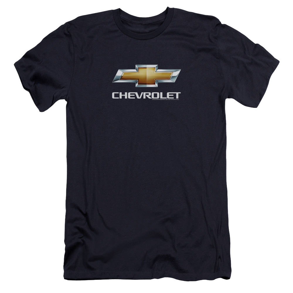 Chevrolet Chevy Bowtie Stacked - Men's Premium Slim Fit T-Shirt Style002
