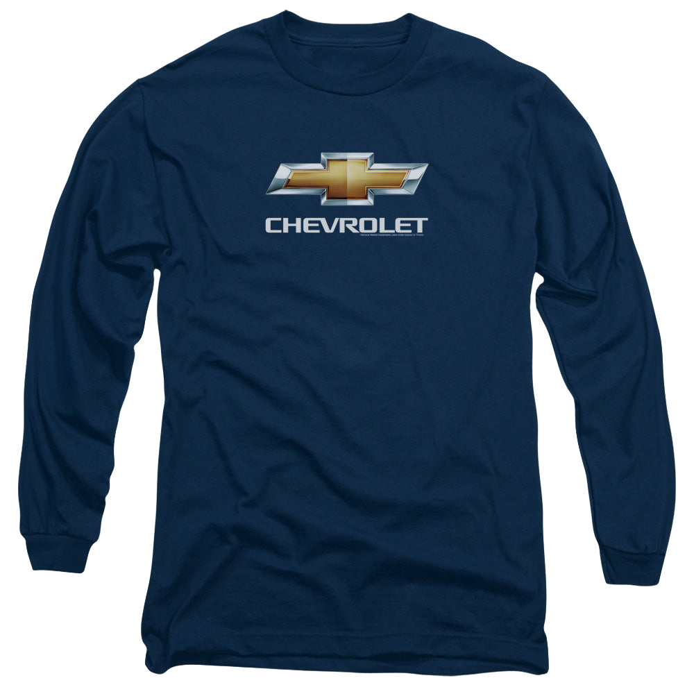 Chevrolet Chevy Bowtie Stacked - Men's Long Sleeve T-Shirt Style002