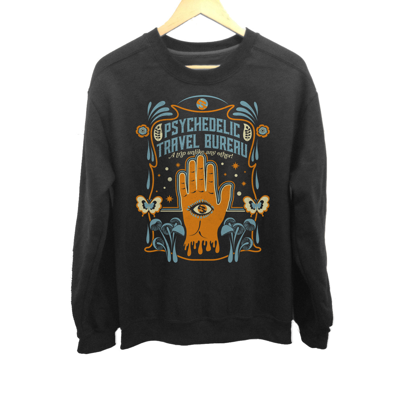 Unisex Psychedelic Travel Bureau Sweatshirt