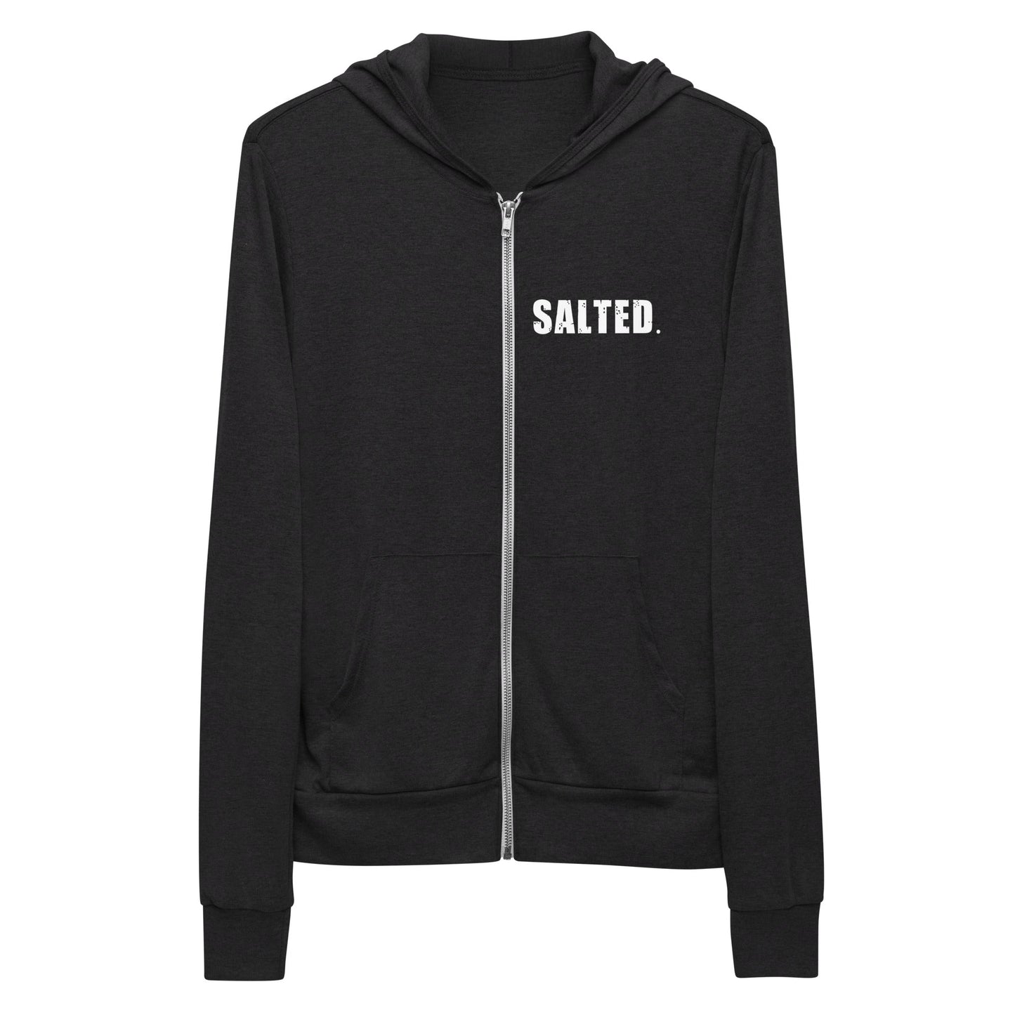 Salted Unisex zip hoodie