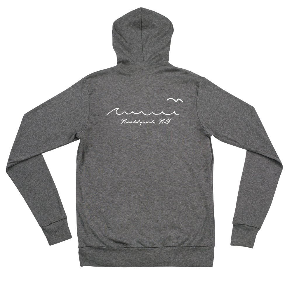 Salted Unisex zip hoodie