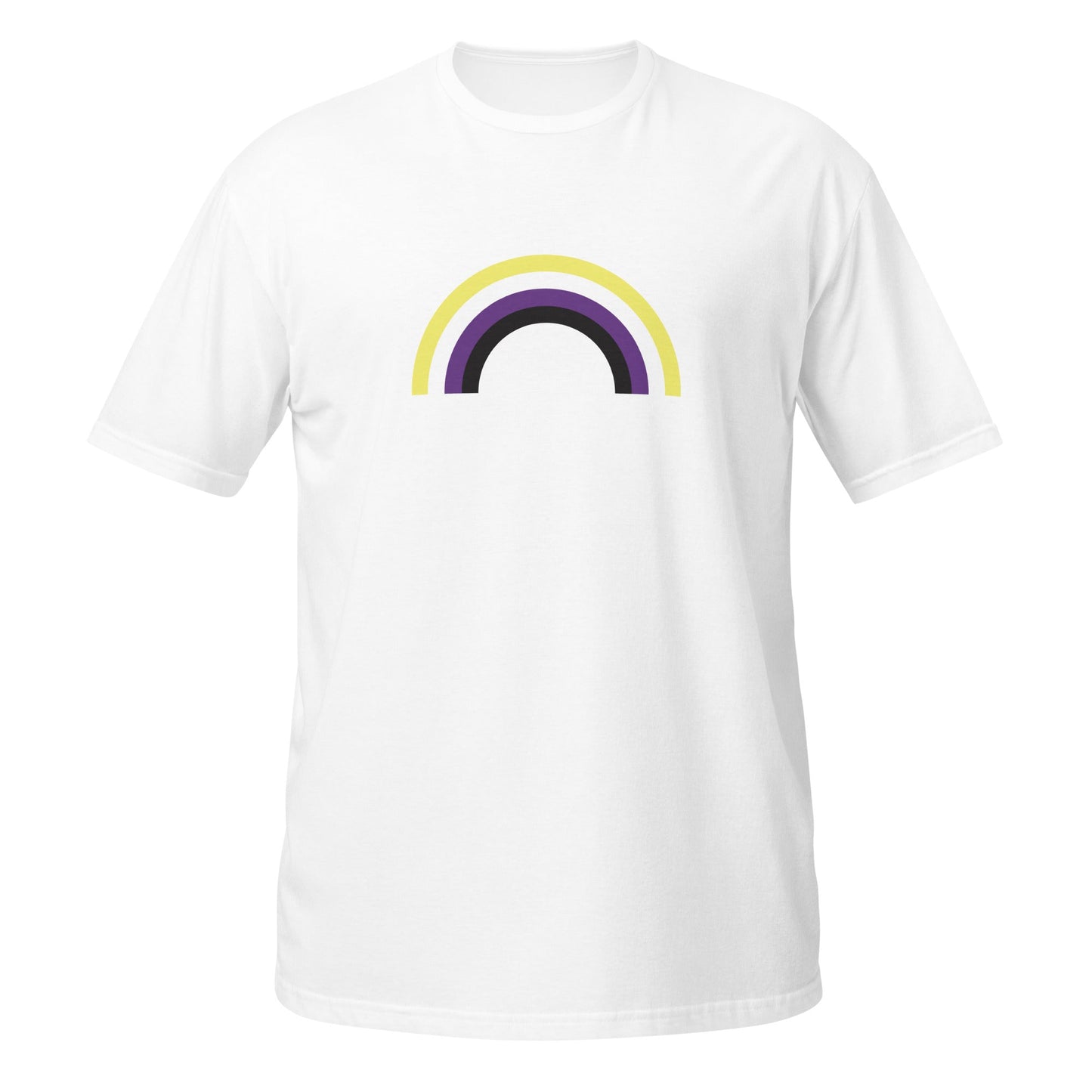 Non-Binary Rainbow Arch Unisex Softstyle T-Shirt