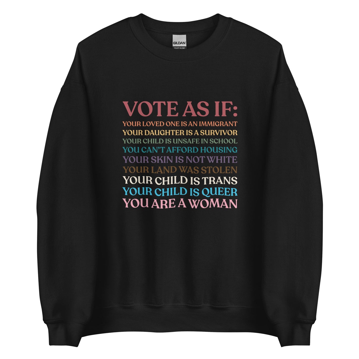 Vote As If Unisex Sweatshirt