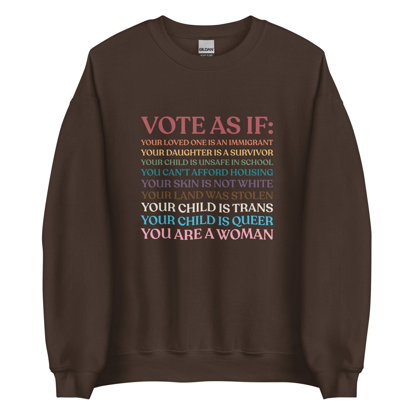 Vote As If Unisex Sweatshirt