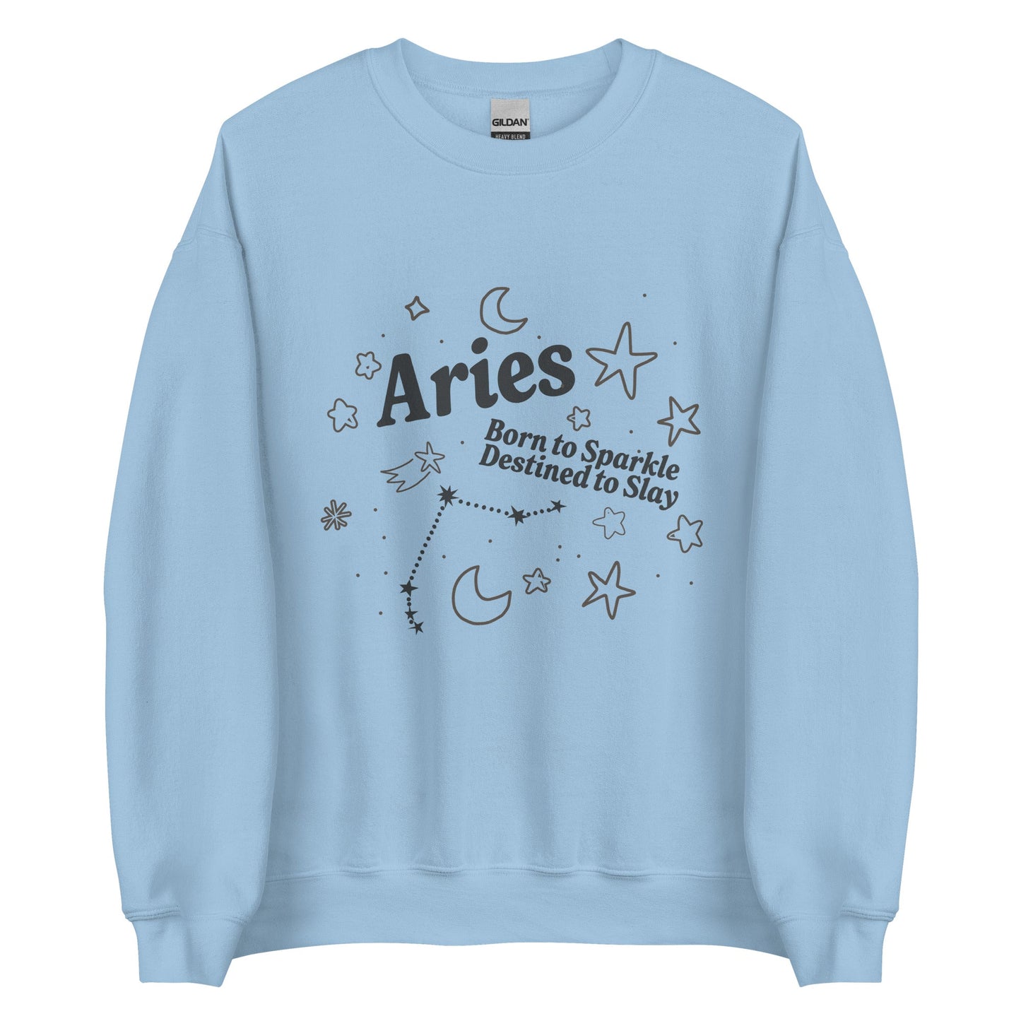 Aries Born to Sparkle Unisex Sweatshirt