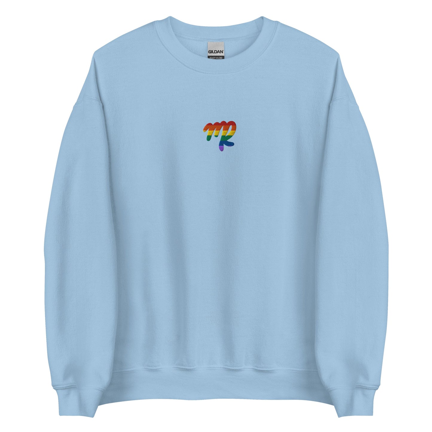 Virgo Rainbow Embroidered Unisex Sweatshirt