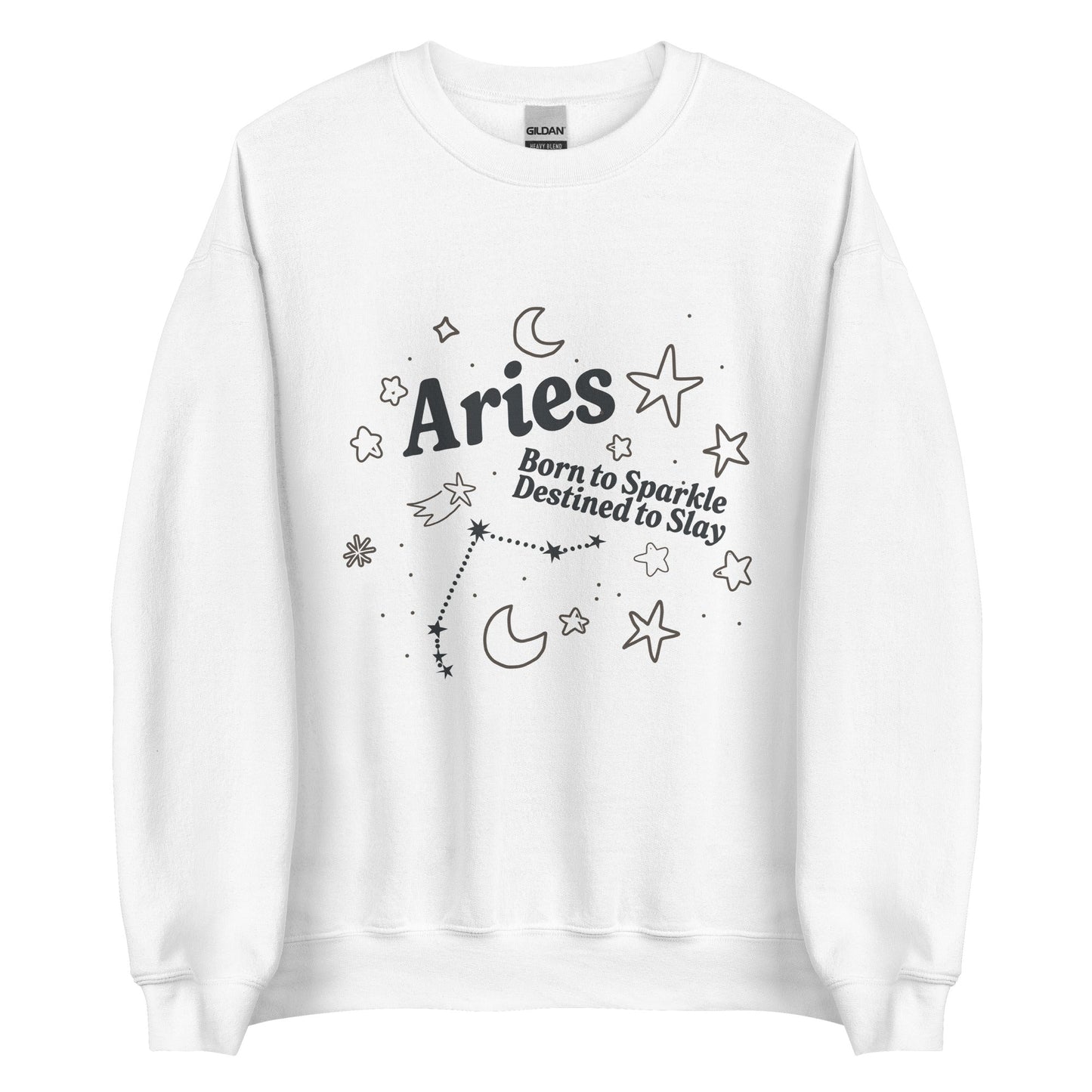 Aries Born to Sparkle Unisex Sweatshirt