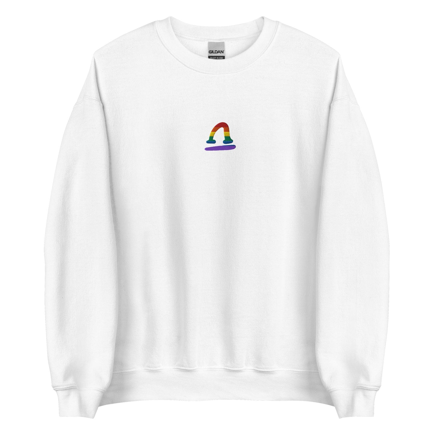 Libra Rainbow Embroidered Unisex Sweatshirt