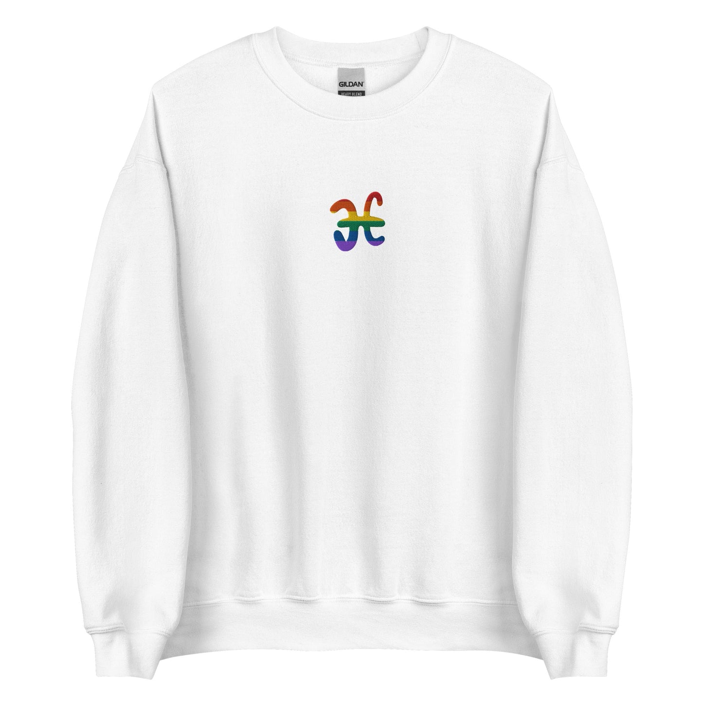 Pisces Rainbow Embroidered Unisex Sweatshirt