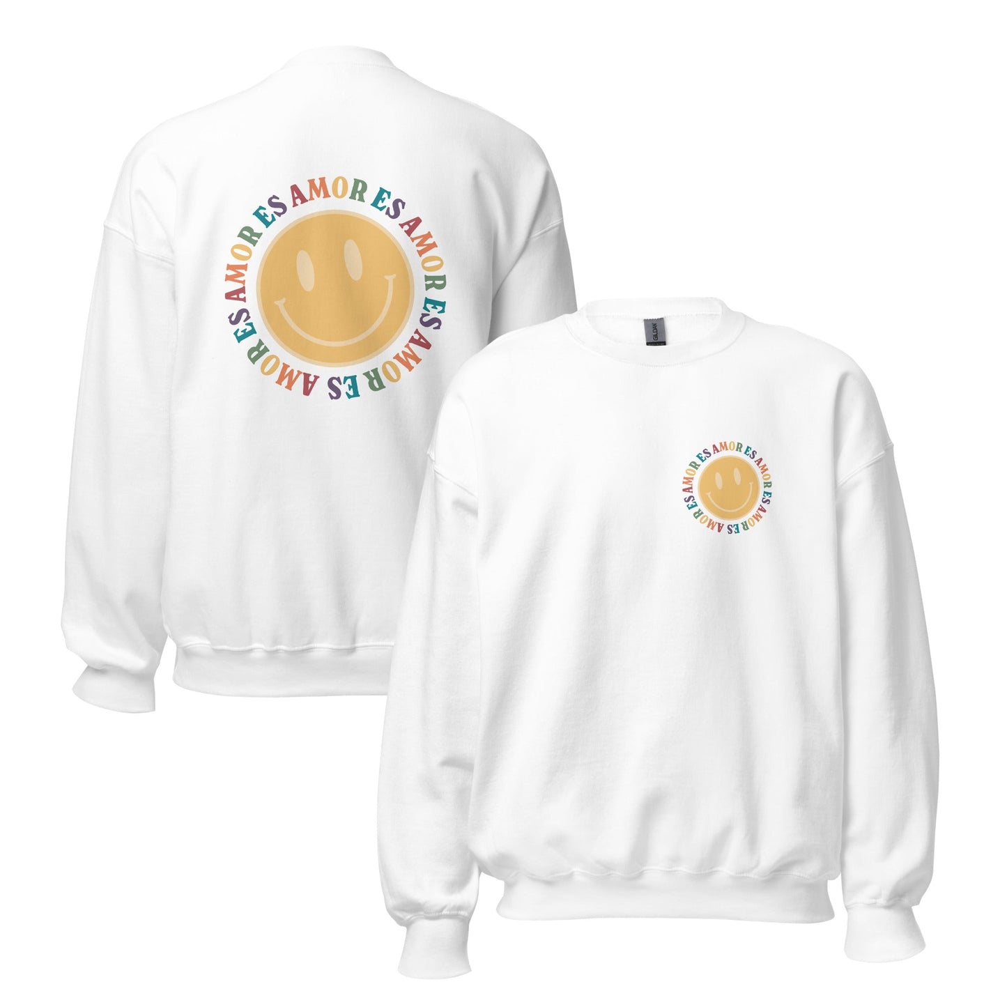 Amor es Amor Smiley Face Unisex Sweatshirt