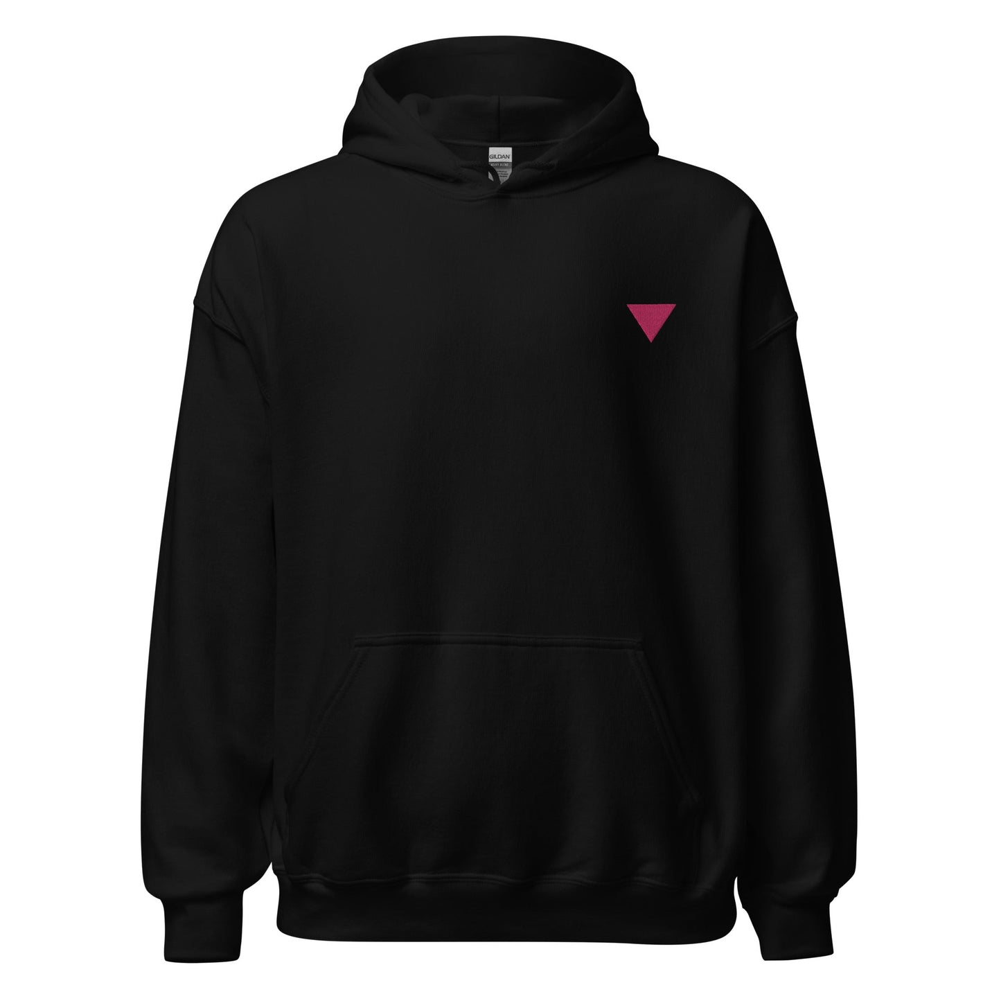 Pink Triangle Embroidered Unisex Hoodie