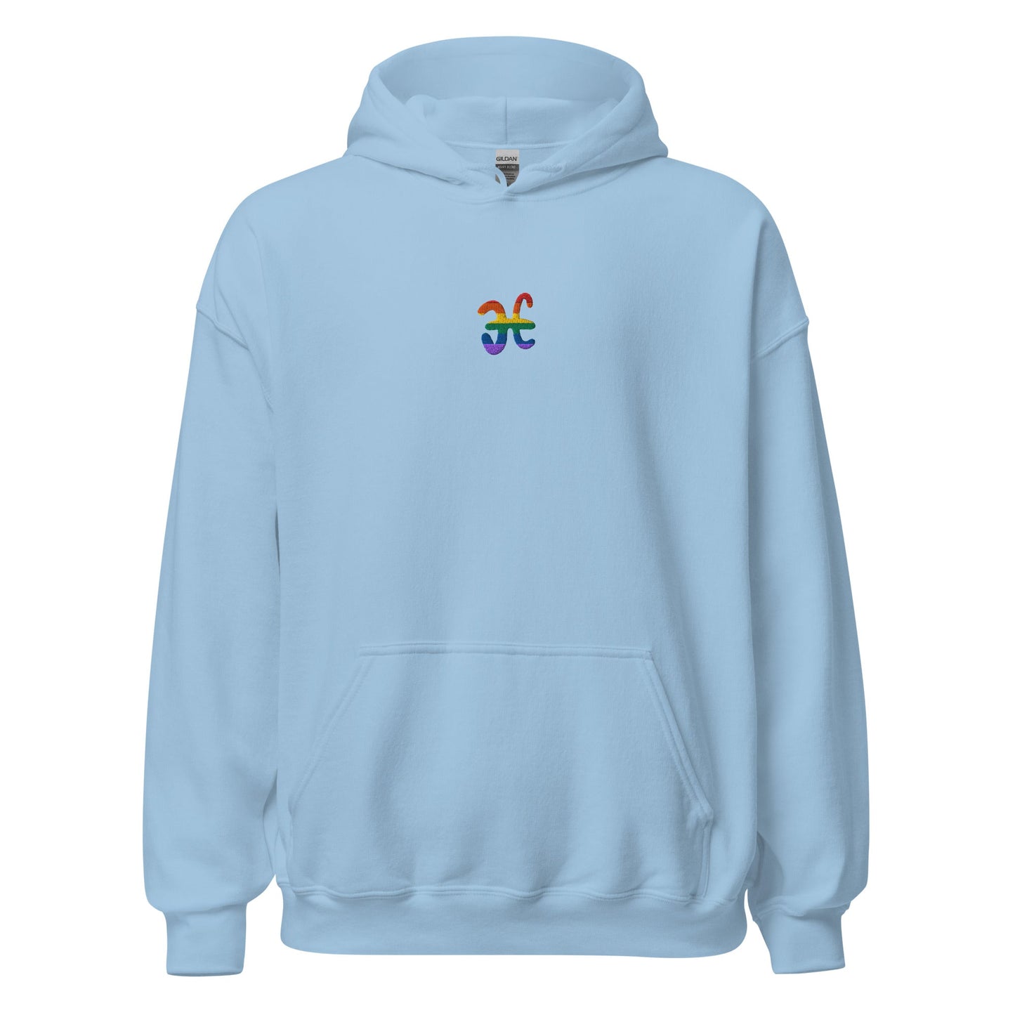 Pisces Rainbow Embroidered Unisex Hoodie