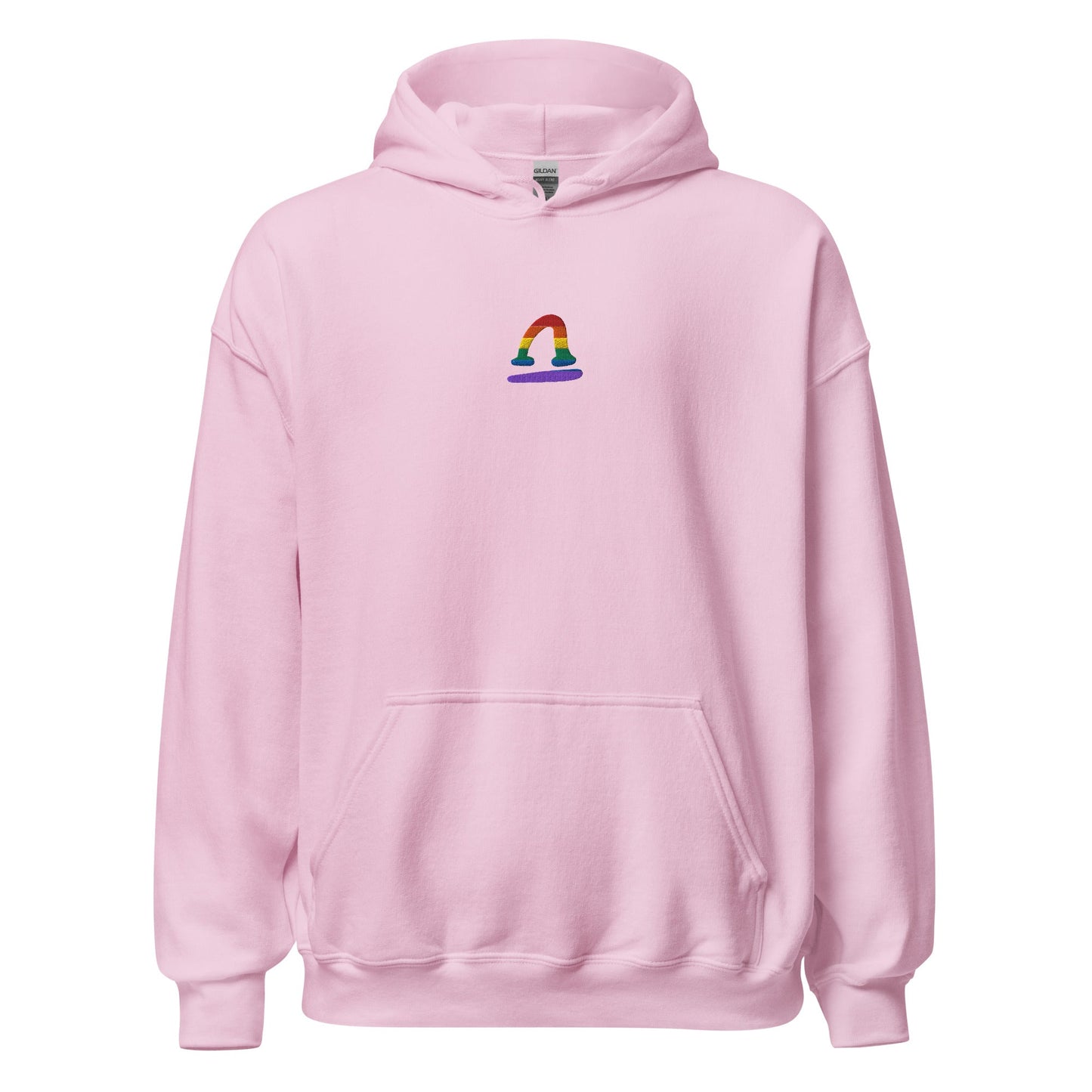 Libra Rainbow Embroidered Unisex Hoodie
