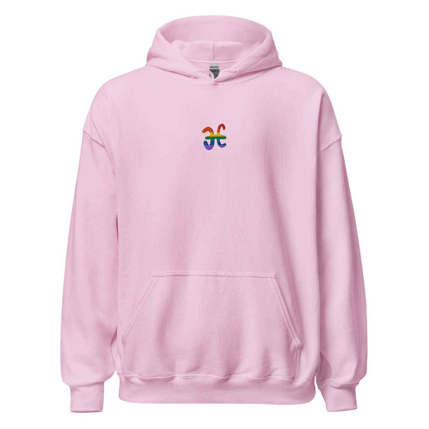 Pisces Rainbow Embroidered Unisex Hoodie
